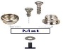 ESD mat fasteners and snaps for subsequesnt attachment of ground cords icon